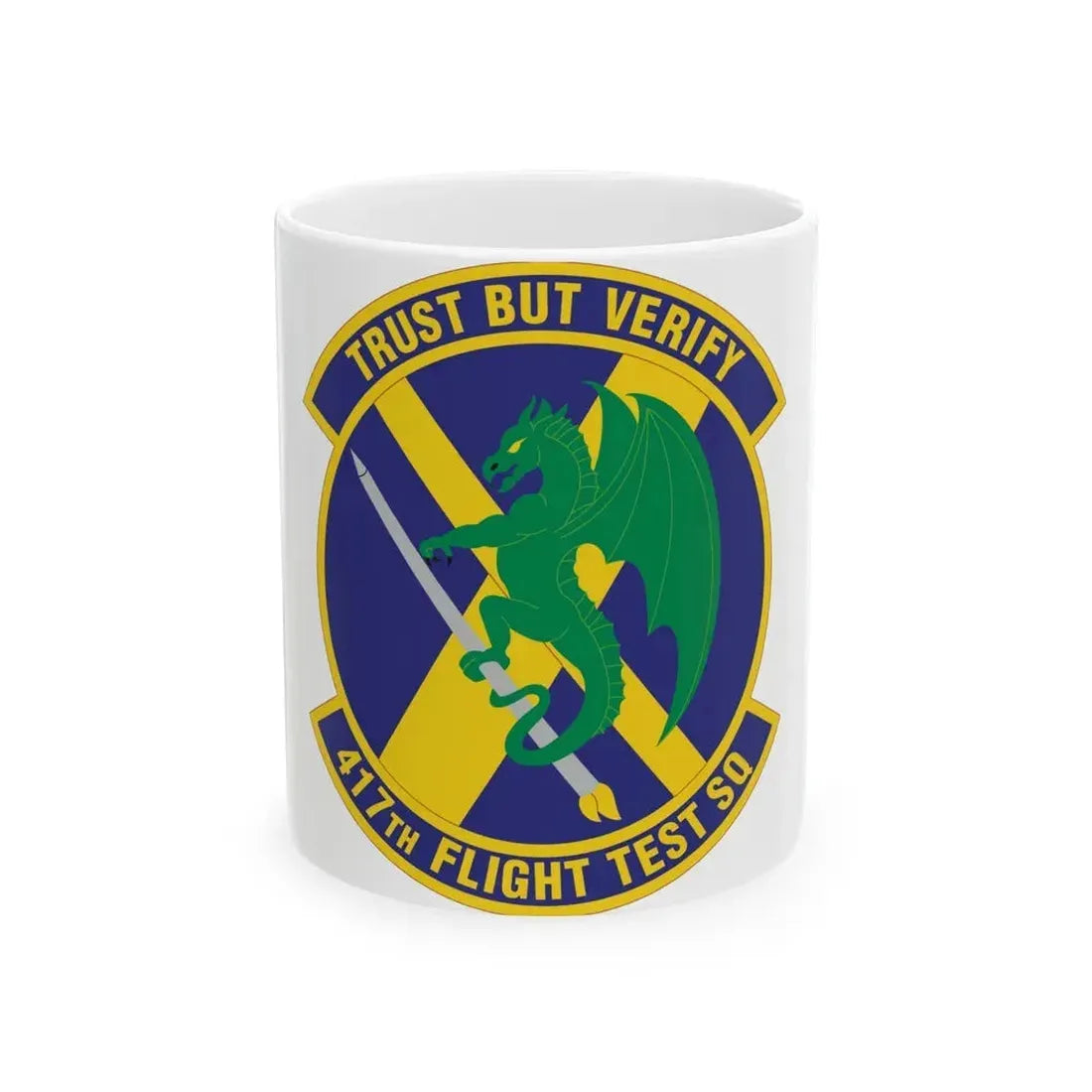 417th Flight Test Squadron (U.S. Air Force) White Coffee Mug 11oz - Go Mug Yourself