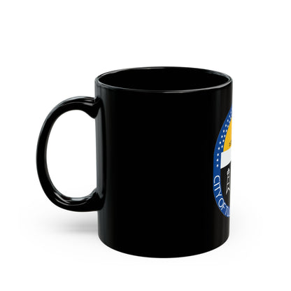 Seal of Tulsa Oklahoma - Black Coffee Mug