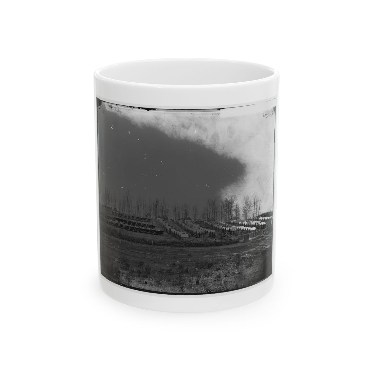 Rappahannock Station, Va. General View Of 50th New York Engineers' Winter Encampment (U.S. Civil War) White Coffee Mug