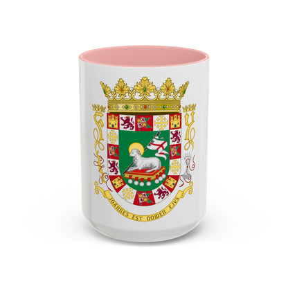 Coat of arms of the Commonwealth of Puerto Rico - Accent Coffee Mug