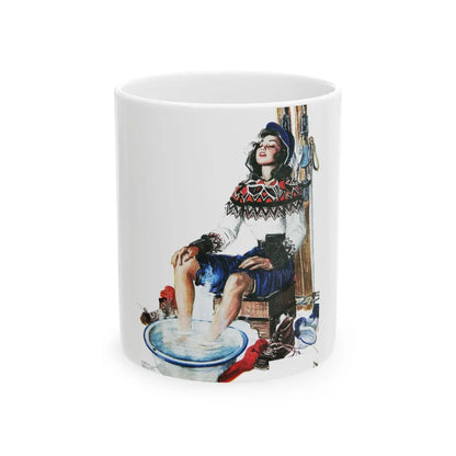 Colliers cover illustration, December 20th, 1947 - White Coffee Mug-11oz-Go Mug Yourself