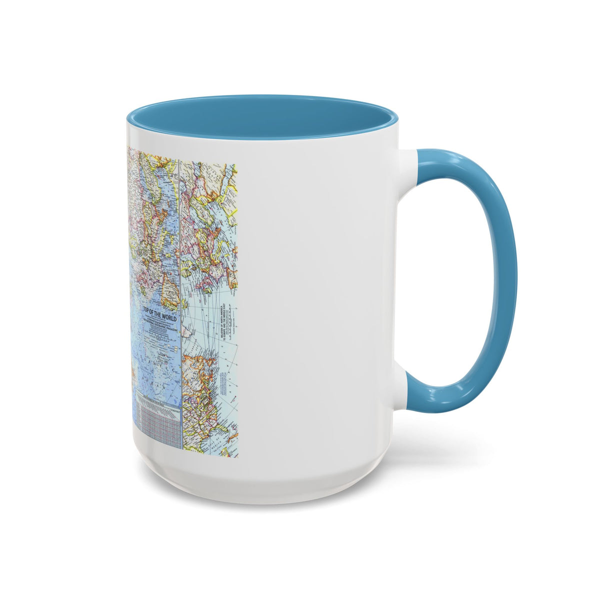 Top Of The World (1965) (Map) Accent Coffee Mug
