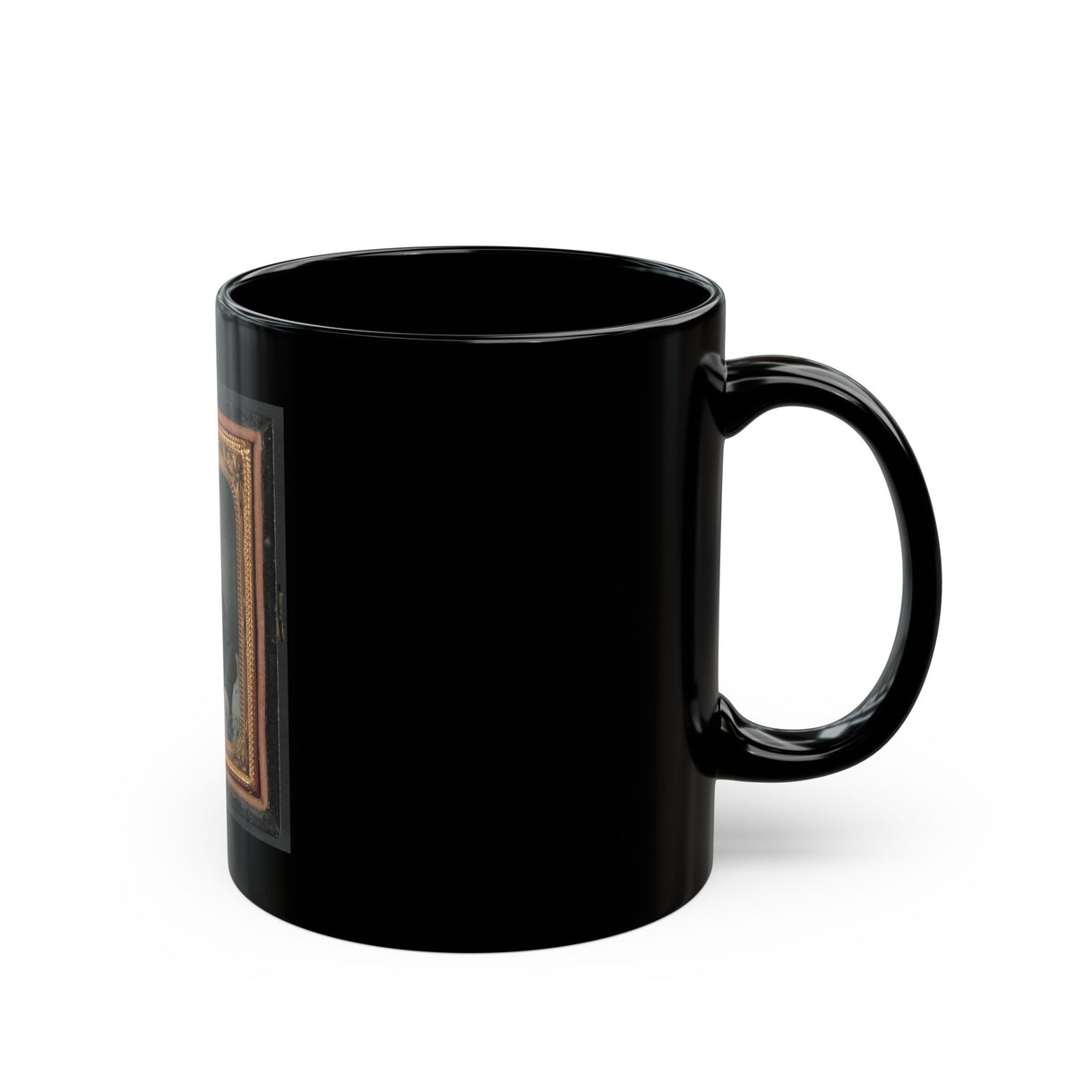 Unidentified Graduating Cadet In Military Trousers And Mortarboard (U.S. Civil War) Black Coffee Mug
