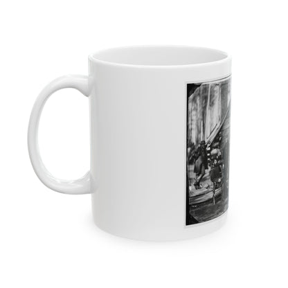 Brandy Station, Va. Gen. Rufus Ingalls And Staff, Chief Quartermaster, And Officers, Army Of The Potomac Headquarters (U.S. Civil War) White Coffee Mug