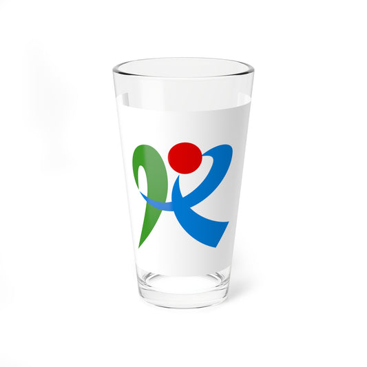 Flag of Kagamino Okayama (Japan) Pint Glass 16oz