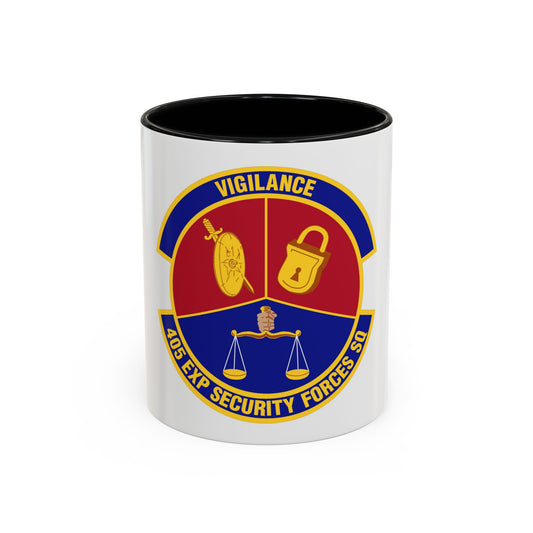 405th Expeditionary Security Forces Squadron (U.S. Air Force) Accent Coffee Mug