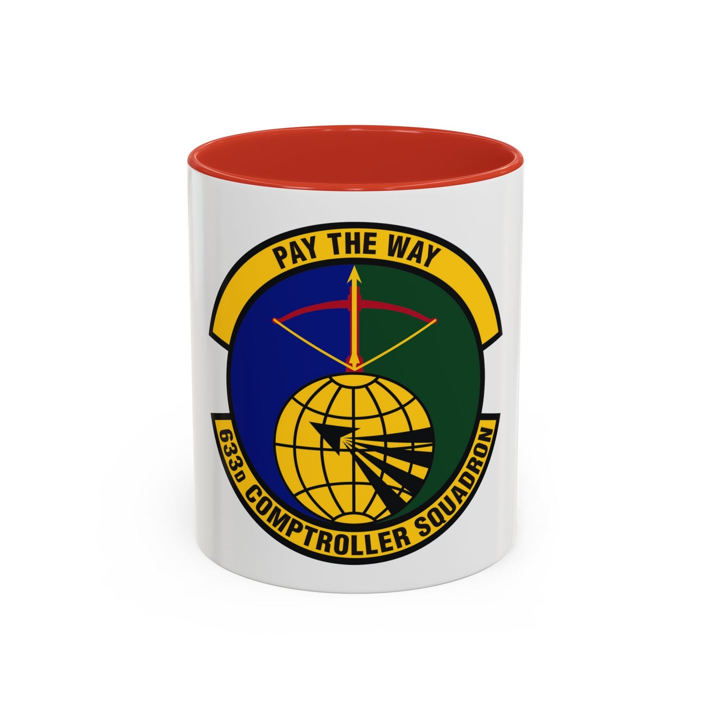 633d Comptroller Squadron (U.S. Air Force) Accent Coffee Mug