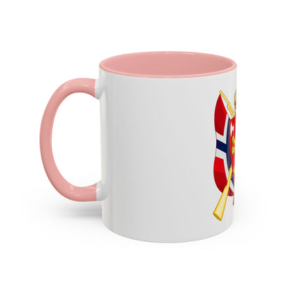 Coat of arms of the National Rifle Association of Norway - Accent Coffee Mug