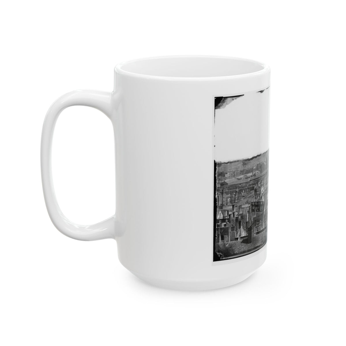 Richmond, Va. General View Of The Burned District (U.S. Civil War) White Coffee Mug