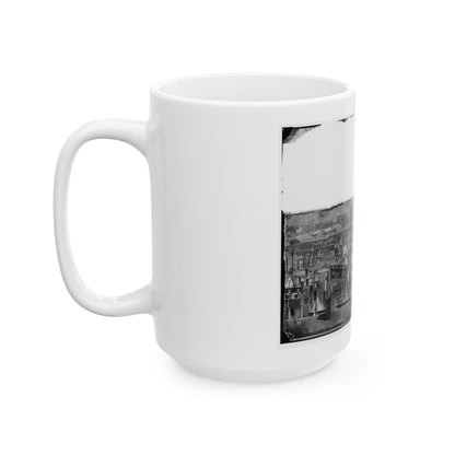 Richmond, Va. General View Of The Burned District (U.S. Civil War) White Coffee Mug