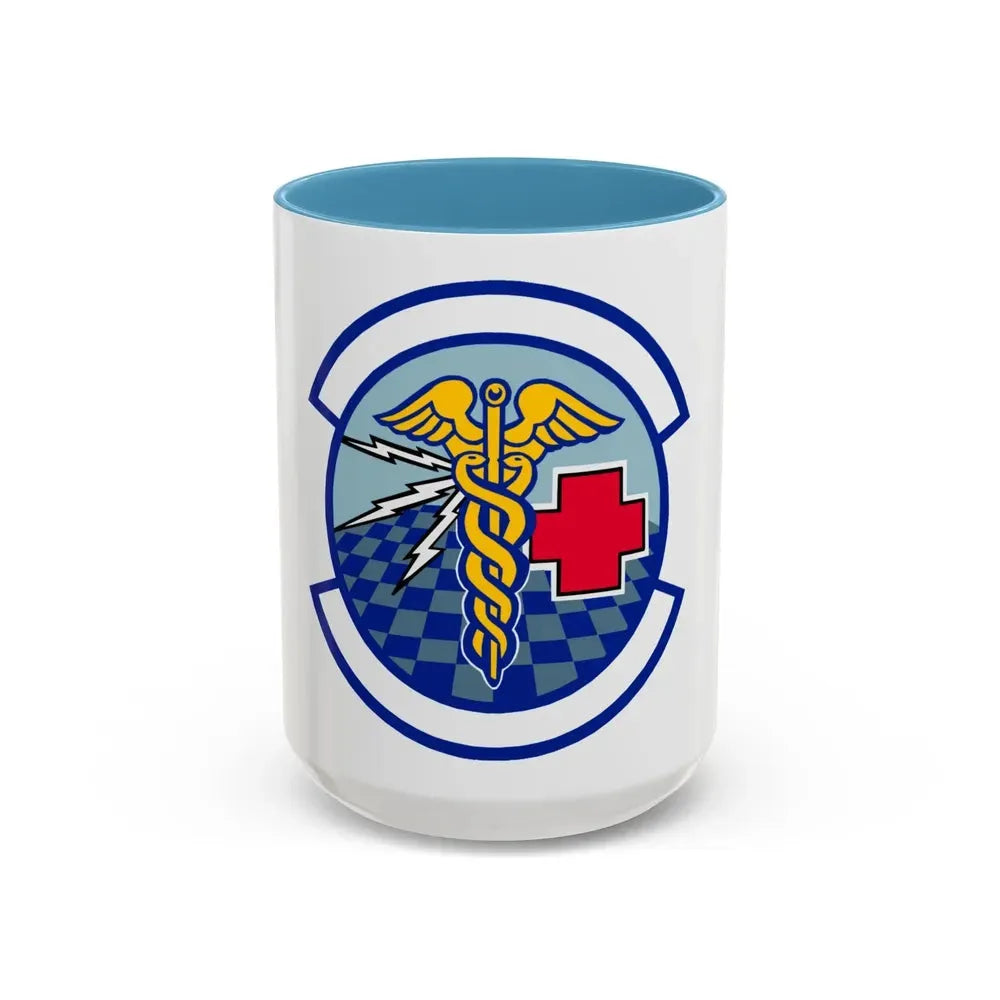 419 Medical Squadron AFRC (U.S. Air Force) Accent Coffee Mug 15oz Light Blue - Go Mug Yourself