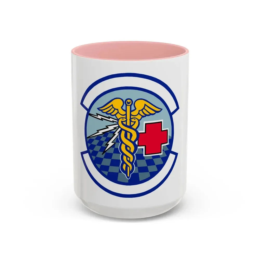 419 Medical Squadron AFRC (U.S. Air Force) Accent Coffee Mug 15oz Pink - Go Mug Yourself