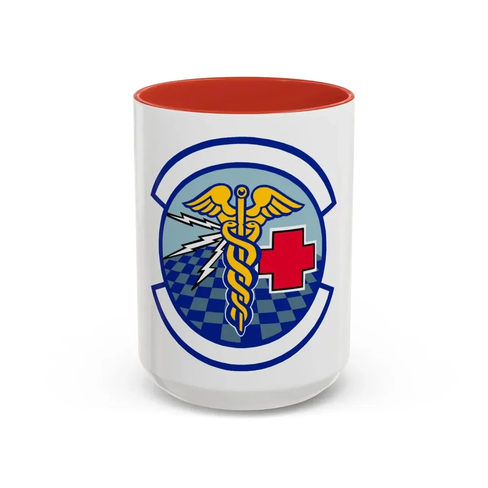 419 Medical Squadron AFRC (U.S. Air Force) Accent Coffee Mug 15oz Red - Go Mug Yourself