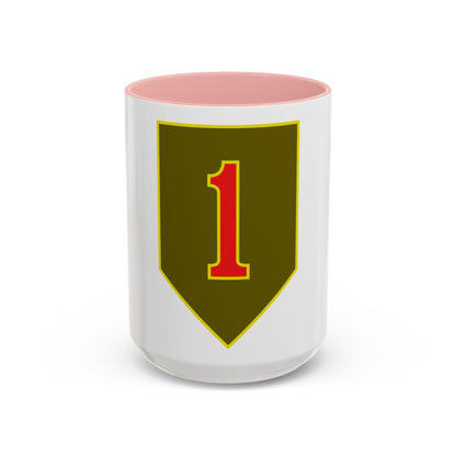 1st Infantry Division (U.S. Army) Accent Coffee Mug