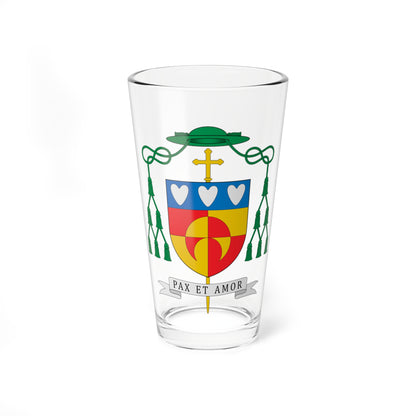 Escudo de Francisco González Valer (Spain) (Coat of Arms) Pint Glass 16oz