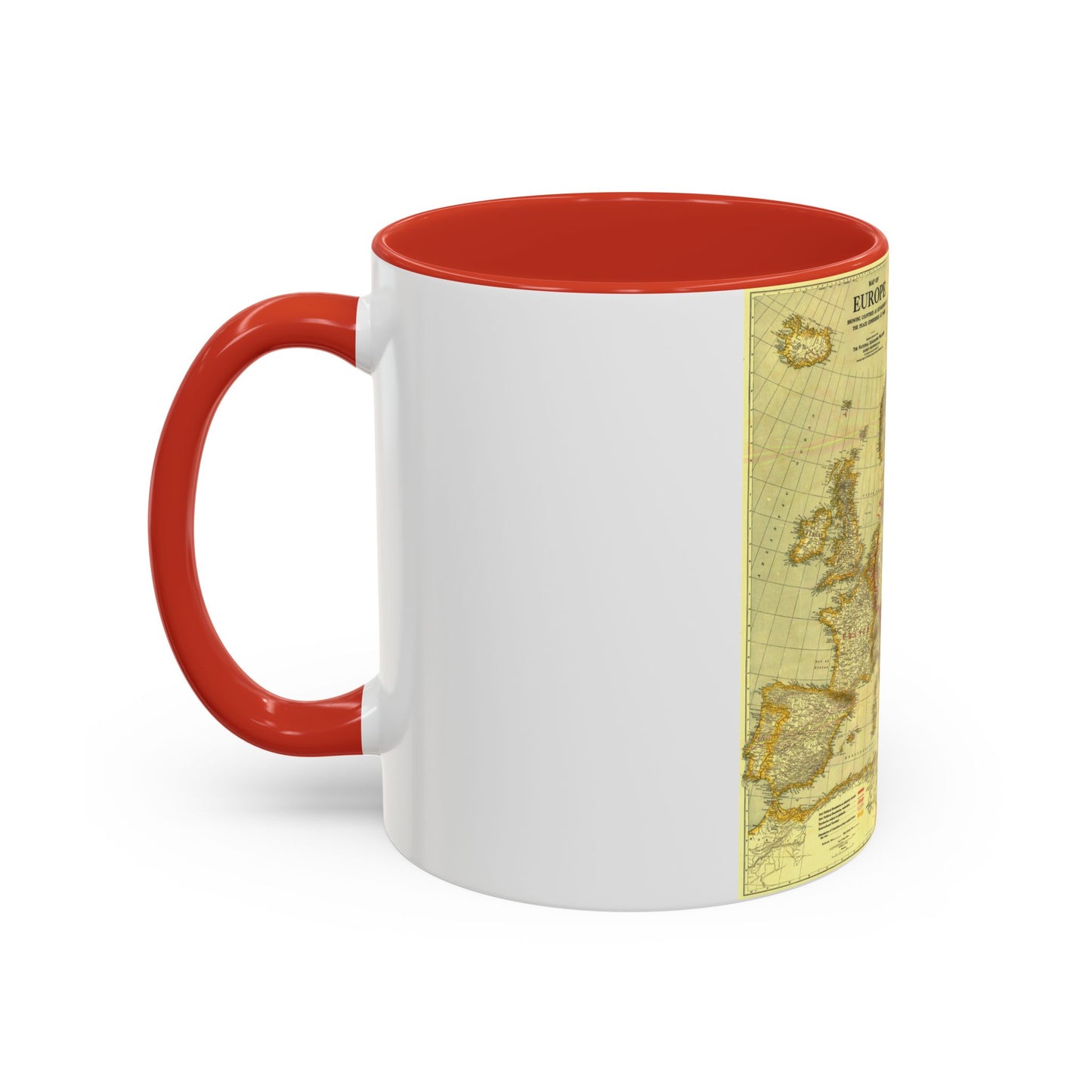 Europe, Peace Conference at Paris (1920) (Map) Accent Coffee Mug