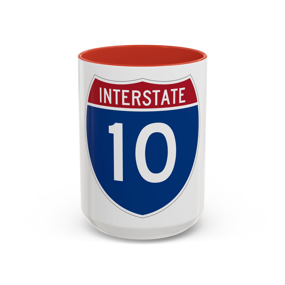 Interstate 10 (U.S. Highways) Accent Coffee Mug