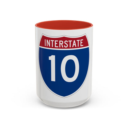 Interstate 10 (U.S. Highways) Accent Coffee Mug