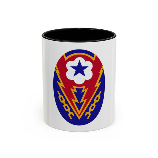 Communications Zone Personnel Europe (U.S. Army) Accent Coffee Mug