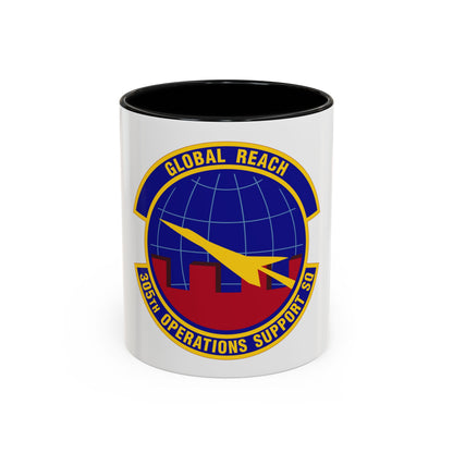 305 Operations Support Squadron AMC (U.S. Air Force) Accent Coffee Mug