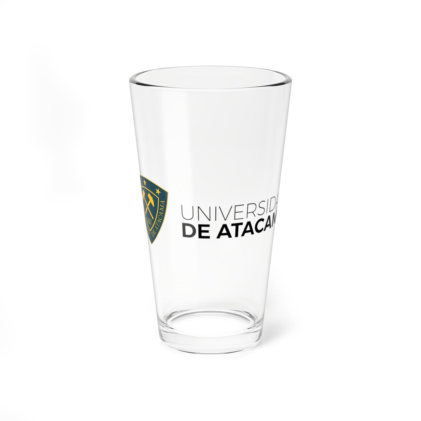 Universidad de Atacama logo 2016 (Chile) (Coat of Arms) Pint Glass 16oz