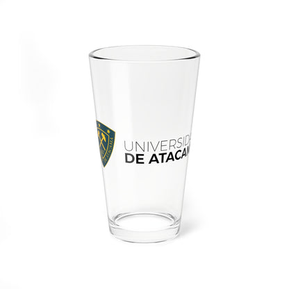 Universidad de Atacama logo 2016 (Chile) (Coat of Arms) Pint Glass 16oz