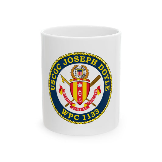 USCG C JOSEPH DOYLE W PC 1133 (U.S. Coast Guard) White Coffee Mug