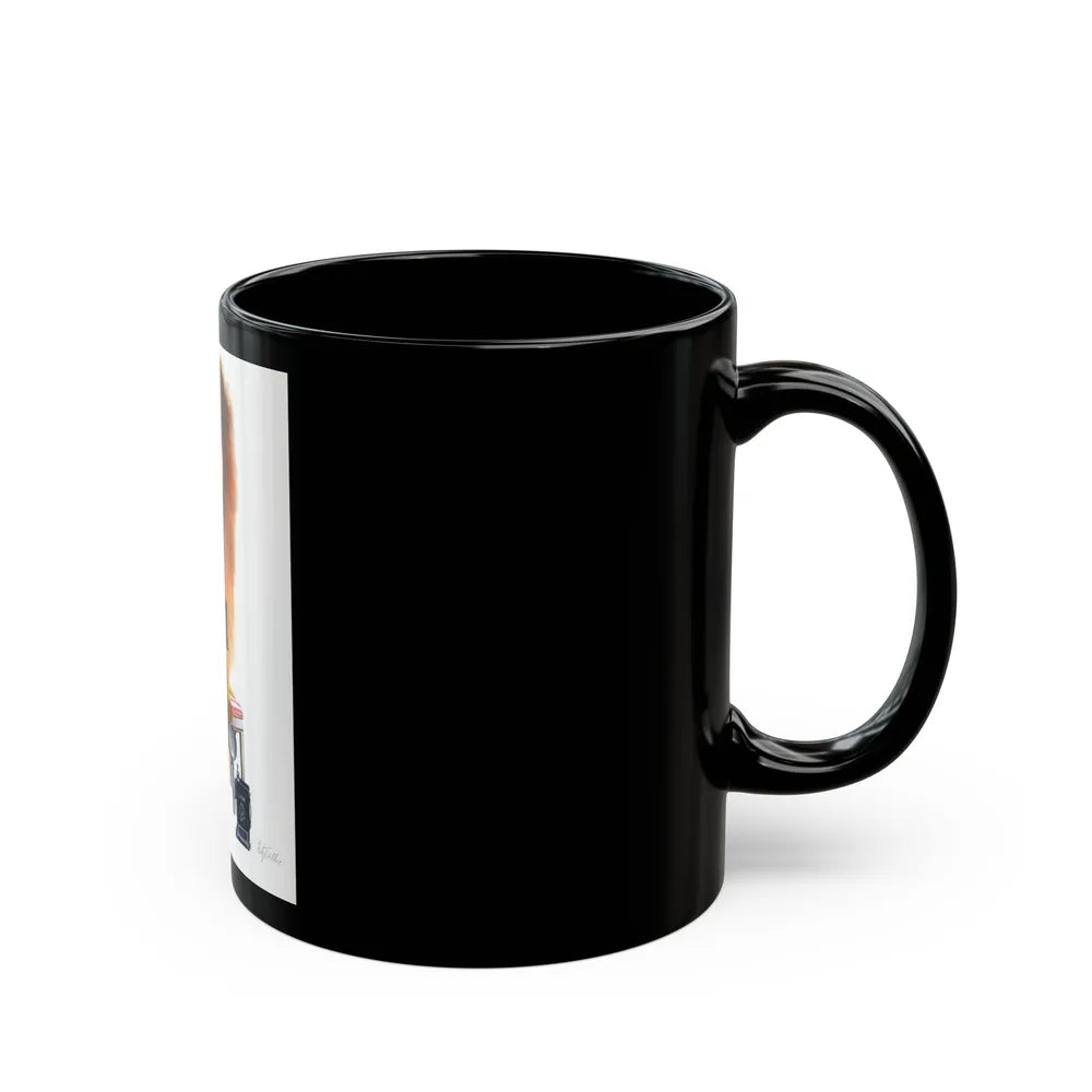 Candidly Yours, Esquire, January 1948 - Black Coffee Mug-Go Mug Yourself