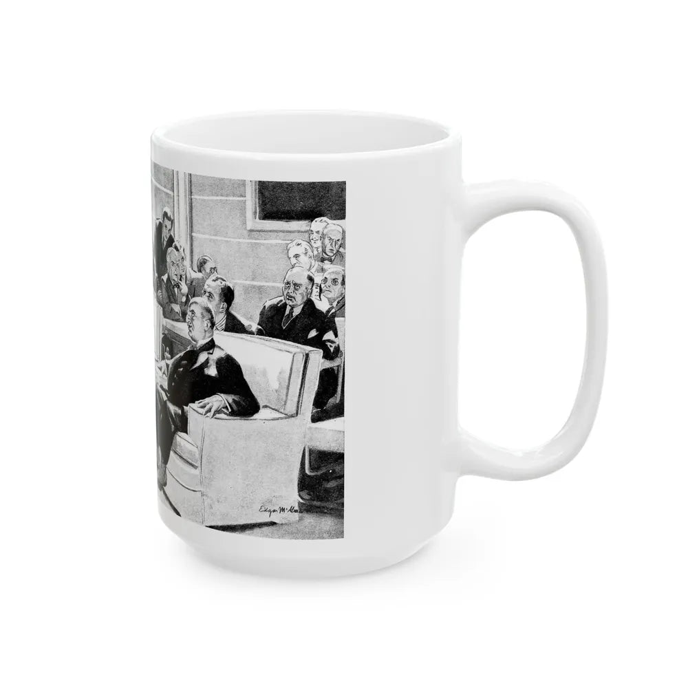 But the Melody Lingers On, Liberty magazine, November 21, 1936 - White Coffee Mug-Go Mug Yourself