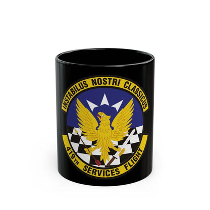 419th Services Flight (U.S. Air Force) Black Coffee Mug-11oz-Go Mug Yourself