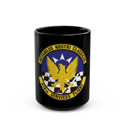 419th Services Flight (U.S. Air Force) Black Coffee Mug-15oz-Go Mug Yourself