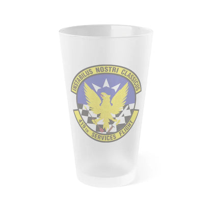 419th Services Flight (U.S. Air Force) Frosted Pint Glass 16oz-16oz-Frosted-Go Mug Yourself