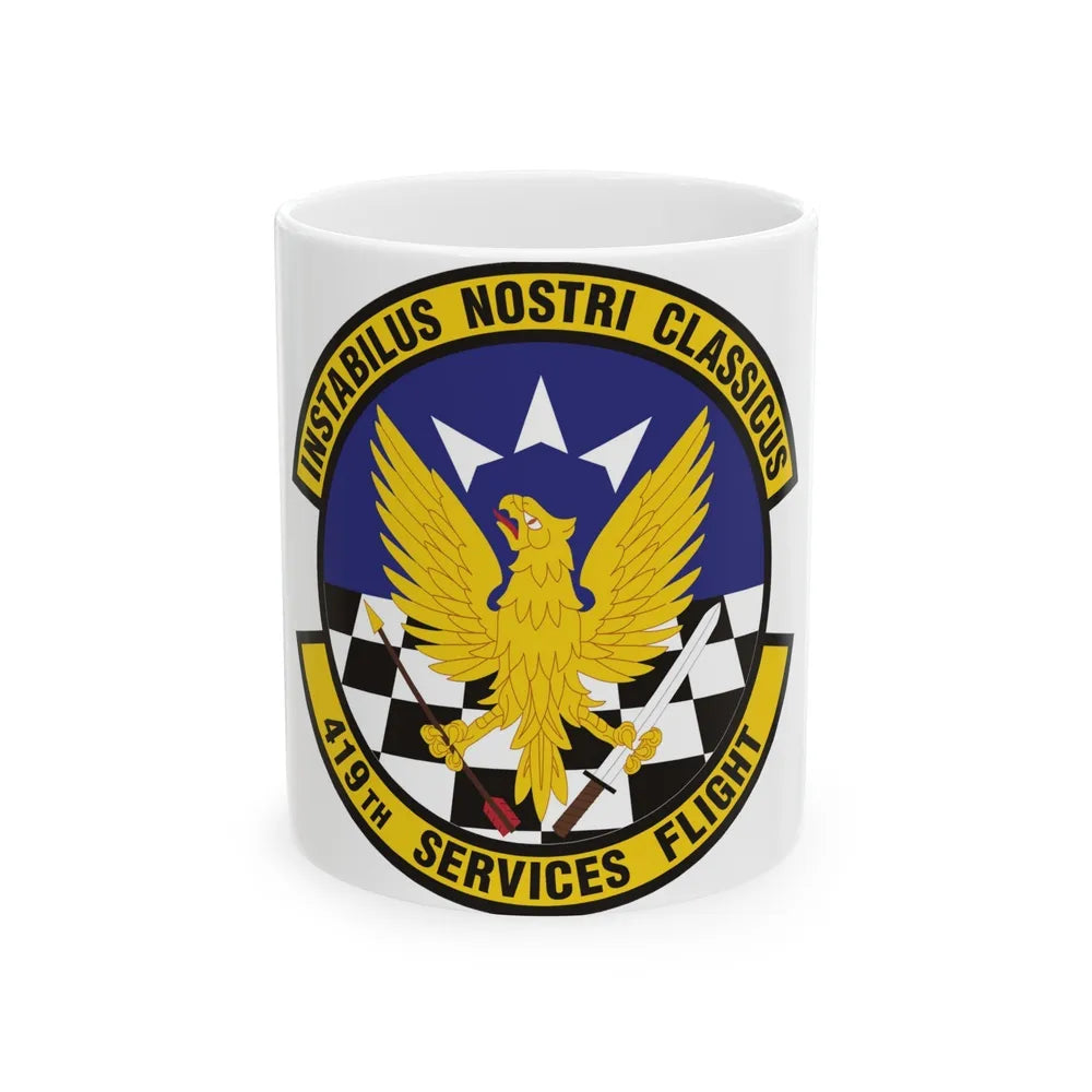 419th Services Flight (U.S. Air Force) White Coffee Mug-11oz-Go Mug Yourself