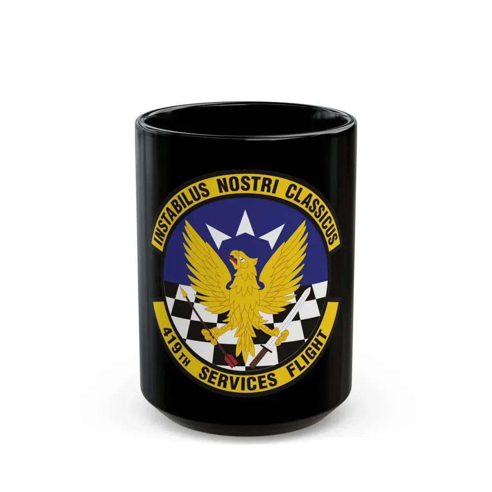 419th Services Flight (U.S. Air Force) Black Coffee Mug 15oz - Go Mug Yourself
