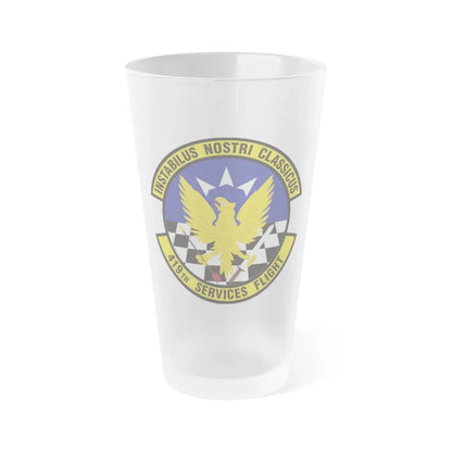 419th Services Flight (U.S. Air Force) Frosted Pint Glass 16oz 16oz Frosted - Go Mug Yourself