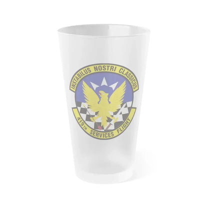 419th Services Flight (U.S. Air Force) Frosted Pint Glass 16oz 16oz Frosted - Go Mug Yourself