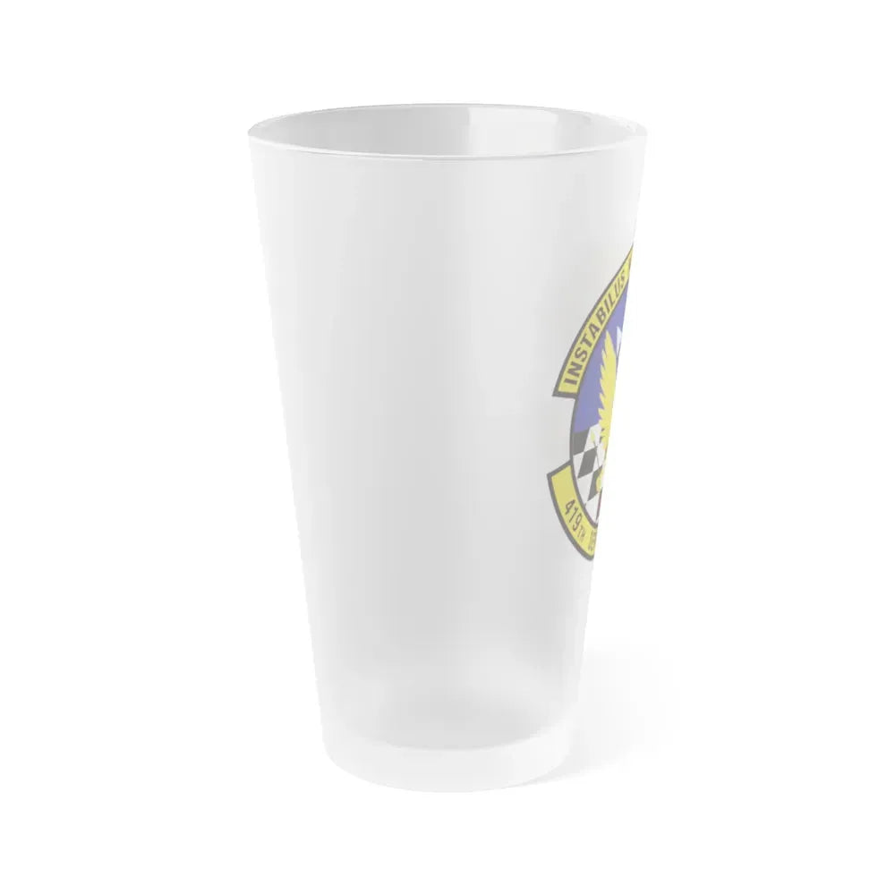419th Services Flight (U.S. Air Force) Frosted Pint Glass 16oz - Go Mug Yourself
