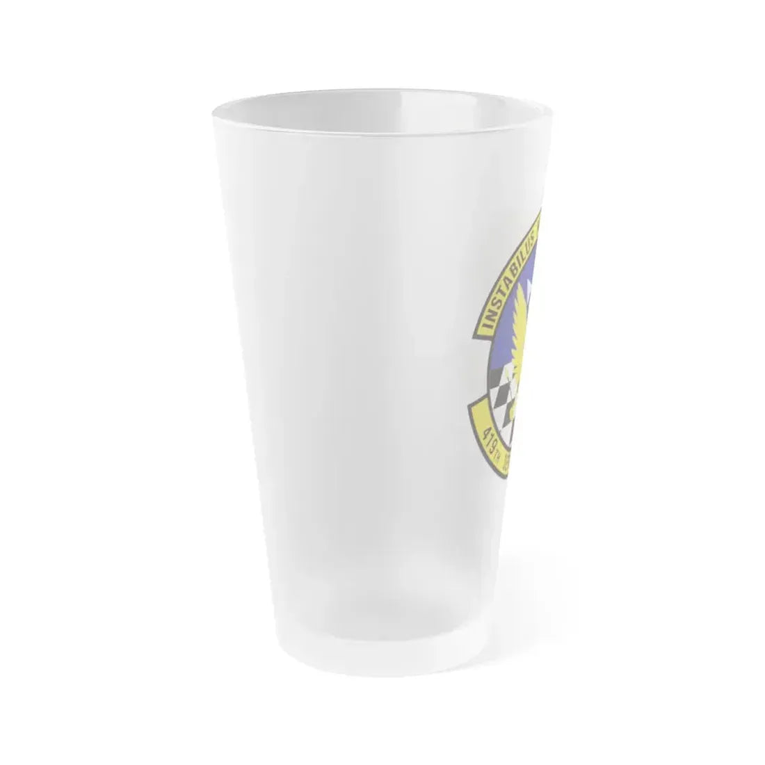 419th Services Flight (U.S. Air Force) Frosted Pint Glass 16oz - Go Mug Yourself