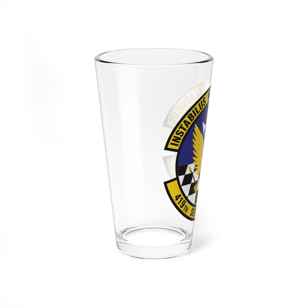 419th Services Flight (U.S. Air Force) Pint Glass 16oz - Go Mug Yourself