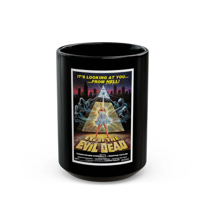 EYE OF THE EVIL DEAD (MANHATTAN BABY) 1982 Movie Poster - Black Coffee Mug-15oz-Go Mug Yourself