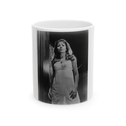 Ingrid Pitt #90 (Vintage Female Icon) White Coffee Mug-11oz-Go Mug Yourself