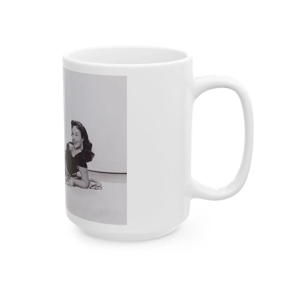 Paulette Goddard #188 (Vintage Female Icon) White Coffee Mug-Go Mug Yourself