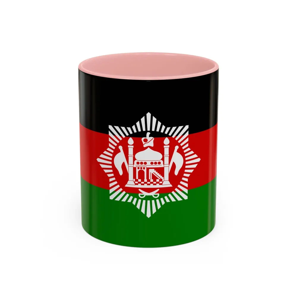 Flag of Afghanistan 1928 - Accent Coffee Mug-11oz-Pink-Go Mug Yourself