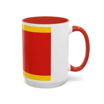 Flag of Kielce Poland - Accent Coffee Mug-Go Mug Yourself