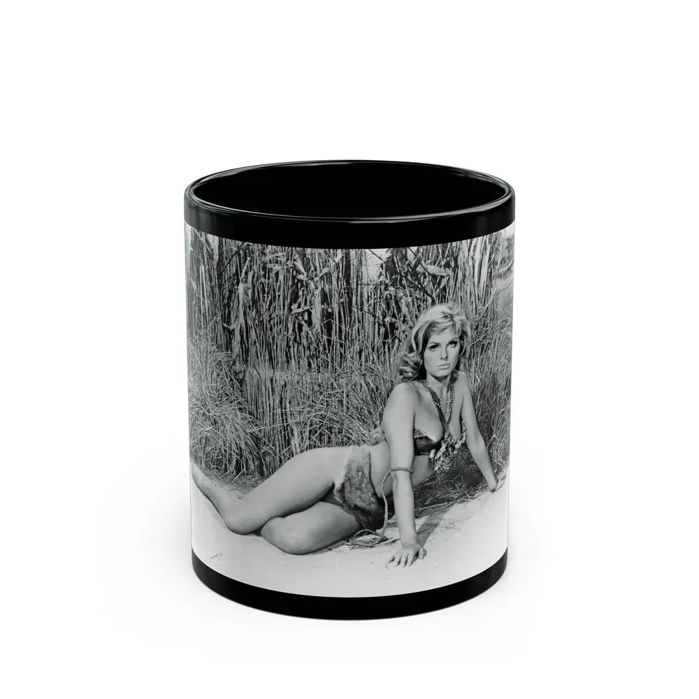 Julie Ege #184 (Vintage Female Icon) Black Coffee Mug-11oz-Go Mug Yourself