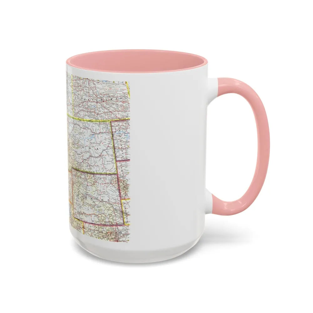 USA - Northwestern (1960) (Map) Accent Coffee Mug-Go Mug Yourself