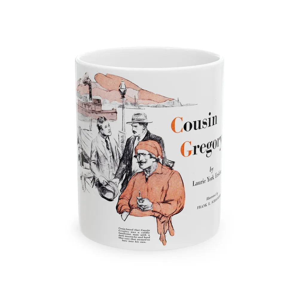 Cousin Gregory, American Boy, July 1933 - White Coffee Mug-11oz-Go Mug Yourself