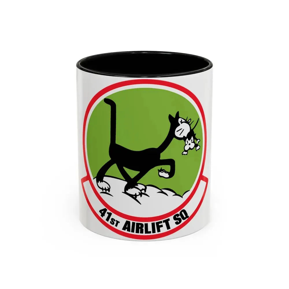 41st Airlift Sq v2 (U.S. Air Force) Accent Coffee Mug 11oz Black - Go Mug Yourself