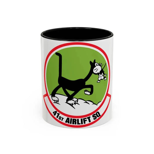 41st Airlift Sq v2 (U.S. Air Force) Accent Coffee Mug 11oz Black - Go Mug Yourself