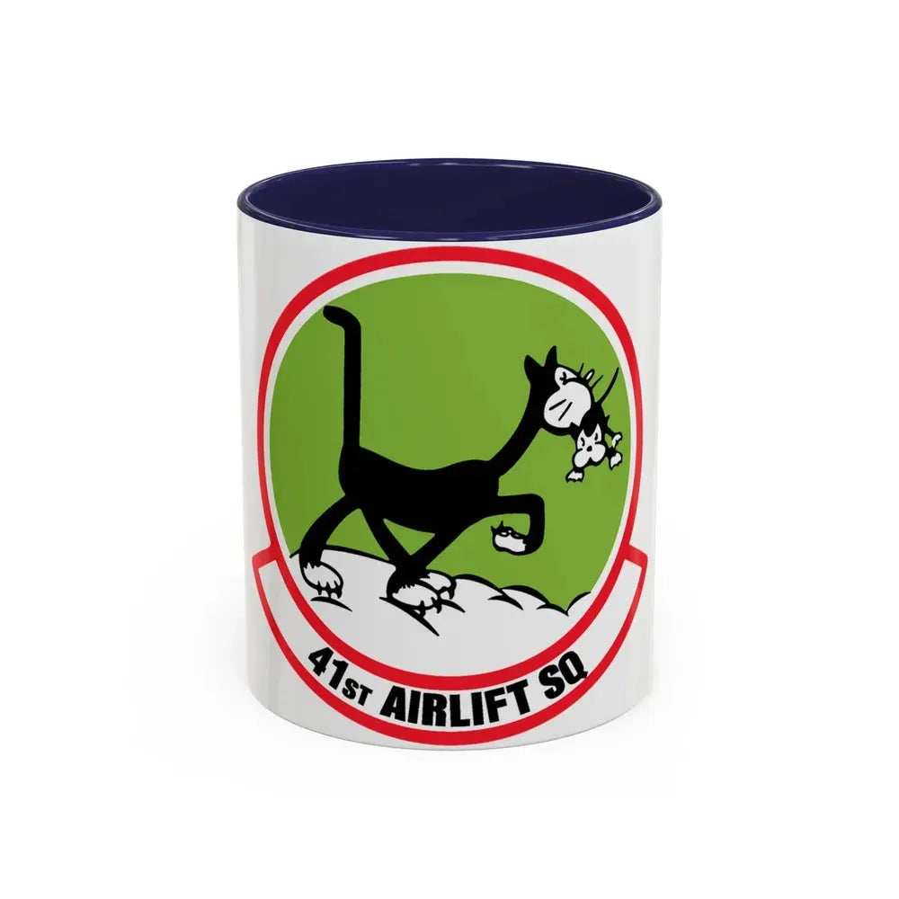 41st Airlift Sq v2 (U.S. Air Force) Accent Coffee Mug 11oz Navy - Go Mug Yourself